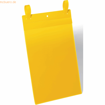 Durable Gitterboxtasche mit Lasche A4 hoch PP gelb VE=50 Stück von Durable