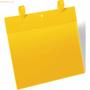 Durable Gitterboxtasche mit Lasche A4 quer PP gelb VE=50 Stück von Durable
