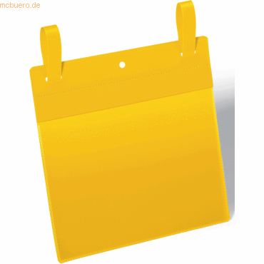 Durable Gitterboxtasche mit Lasche A5 quer PP gelb VE=50 Stück von Durable