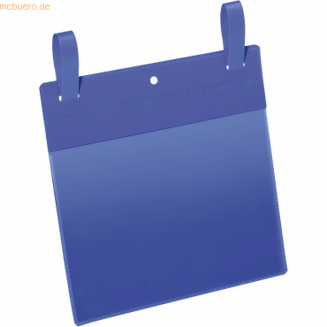 Durable Gitterboxtaschen mit Laschen A5 quer blau VE=50 Stück Durable Gitterboxtaschen mit Laschen A5 quer blau VE=50 Stück von Durable