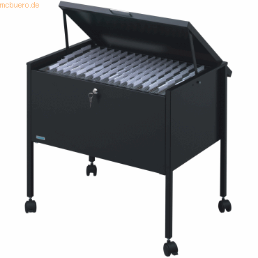 Durable Hängemappenwagen Eco 80 A4 Top mit Deckel schwarz Durable Hängemappenwagen Eco 80 A4 Top mit Deckel schwarz von Durable