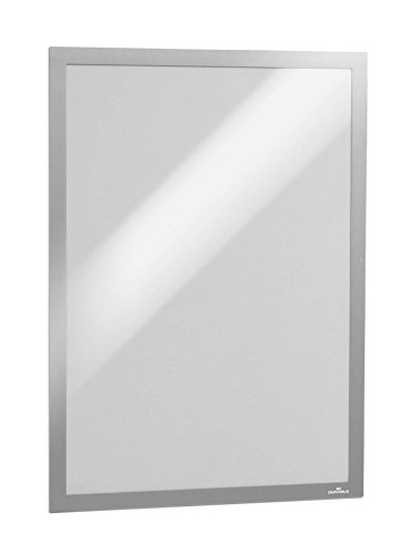 Durable Info-Rahmen Duraframe (A3, selbstklebend mit Magnetverschluss) 6 Stück, silber, 488323 von Durable