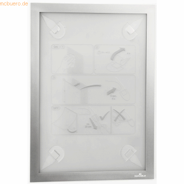 Durable Informationsrahmen Duraframe Wallpaper A4 silber Durable Informationsrahmen Duraframe Wallpaper A4 silber von Durable