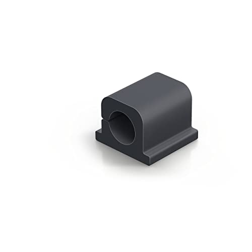 Durable Kabel Klemmen Cavoline Clip Pro 1 (selbstklebend für 1 Netzkabel, Ø 10 mm) 6 Stück, graphit , 504237 von Durable
