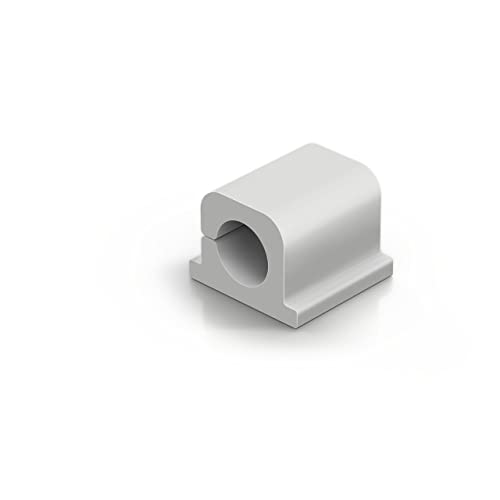 Durable Kabel Klemmen Cavoline Clip Pro 1 (selbstklebend für 1 Netzkabel, Ø 10 mm) 6 Stück, grau , 504210 von Durable