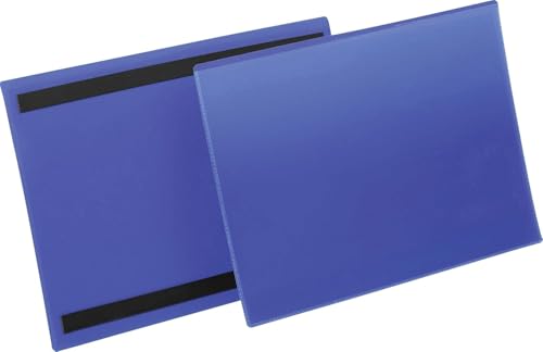 Durable Kennzeichnungstasche (A4 quer) Packung à 50 Stück blau, 174507 von Durable
