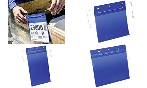 Durable Kennzeichnungstasche mit Drahtbügel - A5 quer, 50 Stück; Packungsinhalt: 50 Stück von Durable