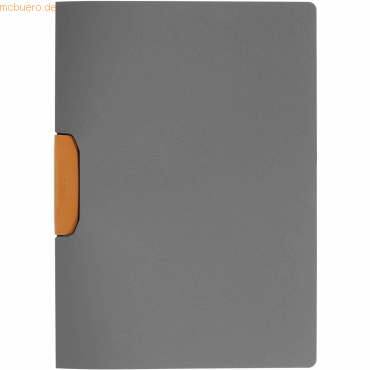 Durable Klemm-Mappe Duraswing Color PP 30 Blatt anthrazit mit oranger von Durable