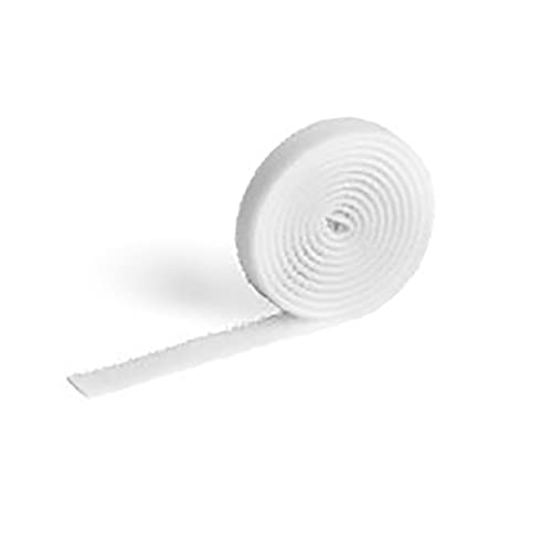 Durable Klett-Kabelbinder Cavoline Grip 10, 100 x 1 cm (L x B), weiß, 503102 von Durable