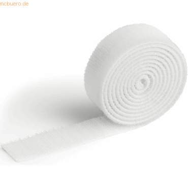 Durable Klettband-Kabelbinder Cavoline Grip 20 100x2 cm weiß von Durable