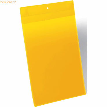 Durable Magnettasche Neodym A4 hoch PP gelb VE=10 Stück von Durable