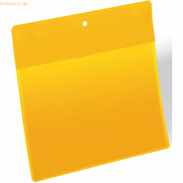 Durable Magnettasche Neodym DIN A5 quer PP dokumentenecht gelb VE=10 S von Durable