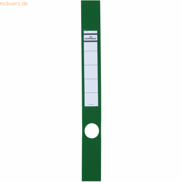 Durable Ordnerrückenschild Ordofix schmal 40x390mm grün VE=10 Stück von Durable