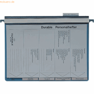Durable Personalhefter A4 5 Unterteilungen blau Durable Personalhefter A4 5 Unterteilungen blau von Durable