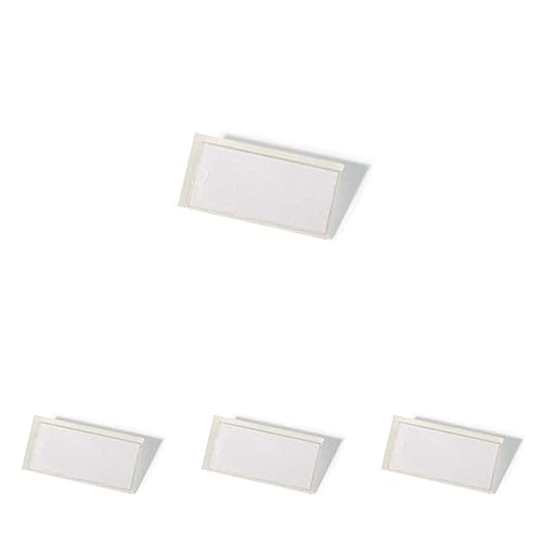 Durable Pocketfix Selbstklebetaschen für Einsteckschilder, 35 x 76 mm, 74 x 32 mm, 10 Stück, transparent, 802119 (Packung mit 4) von Durable