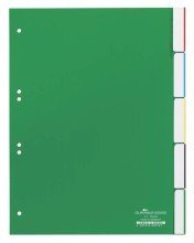 Durable Register, Hartfolie, blanko, grn, DIN A4, 215/230 x 297 mm, 5 Blatt Durable Register, Hartfolie, blanko, grn, DIN A4, 215/230 x 297 mm, 5 Blatt von Durable