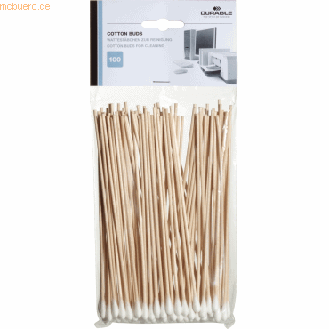 Durable Reinigungsstäbchen Cotton Buds VE=100 Stück von Durable