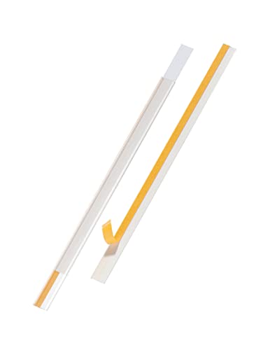 Durable Scannerschienen Scanfix inkl. Etiketten, 1000 x 30 mm, transparent, 25 Stück, 802719 von Durable