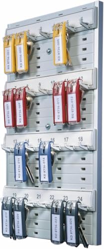 Durable Schlüsselbrett groß Key Board 24, mit Schlüsselhakenleiste für 24 Schlüssel, grau, 195610 Durable Schlüsselbrett groß Key Board 24, mit Schlüsselhakenleiste für 24 Schlüssel, grau, 195610 von Durable