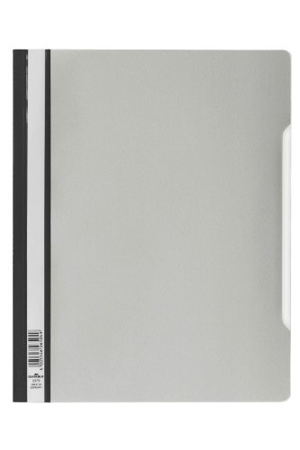 Durable Schnellhefter mit transparentem Deckel, überbreit, 50 Stück, grau, 257010 Durable Schnellhefter mit transparentem Deckel, überbreit, 50 Stück, grau, 257010 von Durable