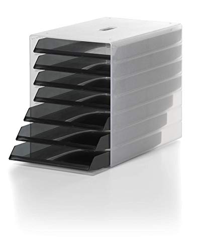 Durable Schubladenbox Idealbox, 7 Fächer, grau, 1712000050 von Durable