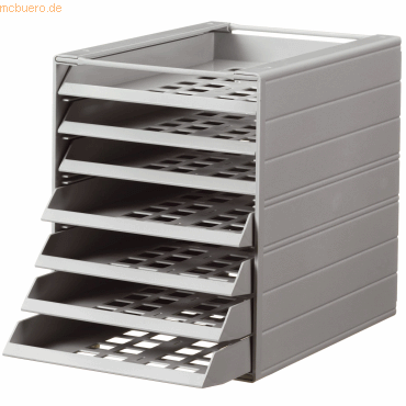 Durable Schubladenbox Idealbox Basic 7 7 Fächer grau von Durable