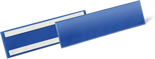 Durable Selbstklebende Etikettentasche, für Etiketten 1/3 A4 quer, Packung à 50 Stück, dunkelblau, 179607 Durable Selbstklebende Etikettentasche, für Etiketten 1/3 A4 quer, Packung à 50 Stück, dunkelblau, 179607 von Durable