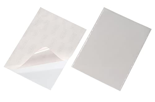 Durable Selbstklebetasche Pocketfix, für Dokumente A4, 10 Stück, transparent, 829519 von Durable