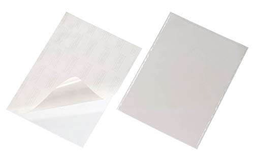 Durable Selbstklebetasche Pocketfix, für Dokumente A4, 50 Stück, transparent, 829619 von Durable