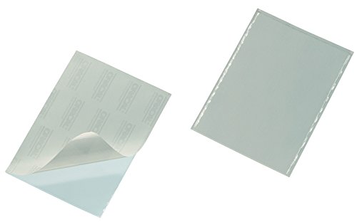 Durable Selbstklebetasche Pocketfix, für Dokumente A5, 25 Stück, transparent, 829419 von Durable