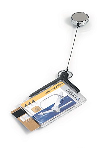 Durable Sicherheitsausweishalter Card Holder Deluxe Pro Duo, für 2 Ausweise, 54 x 85 mm, Bandlänge 80 cm, anthrazit, Packung à 10 Stück, 830858 Durable Sicherheitsausweishalter Card Holder Deluxe Pro Duo, für 2 Ausweise, 54 x 85 mm, Bandlänge 80 cm, anthrazit, Packung à 10 Stück, 830858 von Durable