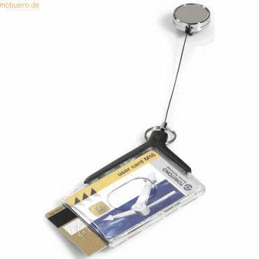 Durable Sicherheitsausweishalter Card Holder de luxe pro Duo anthrazit von Durable