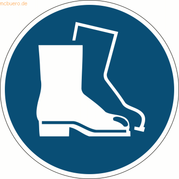 Durable Sicherheitskennzeichen 'Fußschutz benutzen' für Bodenmarkierun von Durable