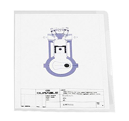 Durable Sichthülle A4, Beutel 10 Stück, transparent, 233419 von Durable