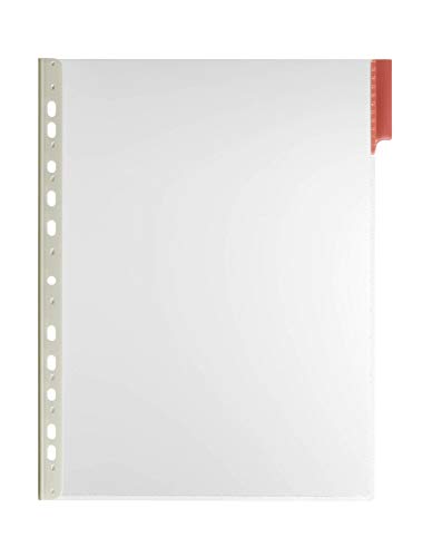 Durable Sichttafel Function Panel A4, Beutel à 5 Stück, rot, 560703 von Durable