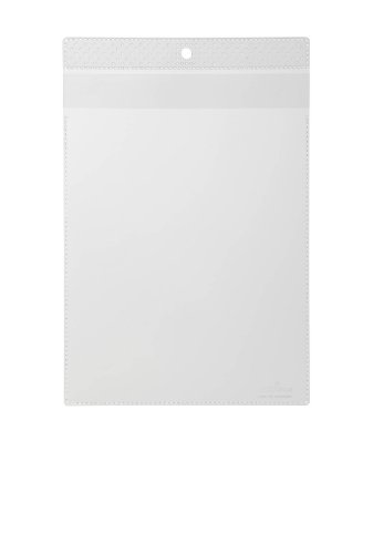 Durable Sichttasche A5, mit Schutzklappe und Lochung, 10 Stück, transparent, 230619 von Durable