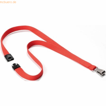 Durable Textilband Soft Colour 15mm mit Karabiner 44cm hell orange VE= von Durable