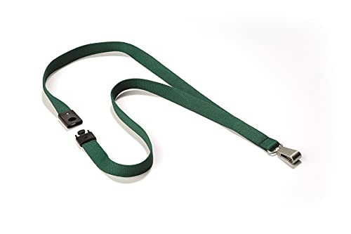 Durable Textilband Soft Colours mit Karabinerhaken, 10 Stück, petrol, 812732 von Durable