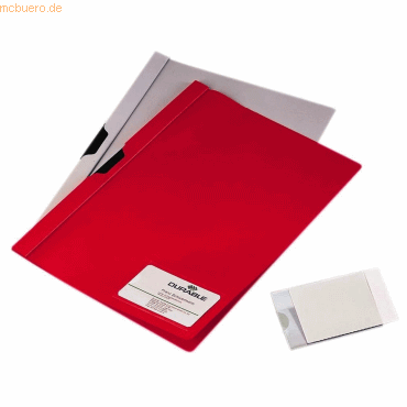 Durable Visitenkarten-Tasche Pocketfix 90x57mm transparent VE=10 Stück von Durable