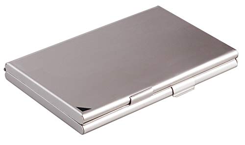 Durable Visitenkartenspender (Business Card Box Duo, mit Trennfach) 1 Stück, silber, 243323 von Durable