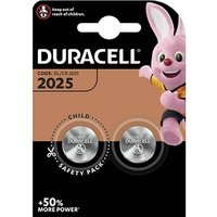 2 DURACELL Knopfzellen CR2025 3,0 V 2 DURACELL Knopfzellen CR2025 3,0 V von Duracell