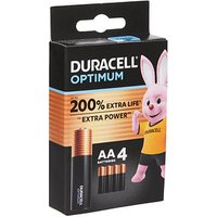 4 DURACELL Batterien Optimum Mignon AA 1,5 V von Duracell
