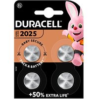4 DURACELL Knopfzellen CR 2025 3,0 V von Duracell