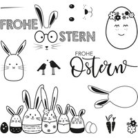 Clear Stamps "Frohe Ostern" von Durchsichtig