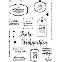 Clear Stamps "Frohes Fest" von Durchsichtig