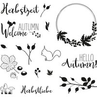 Clear Stamps "Herbstwald" von Durchsichtig