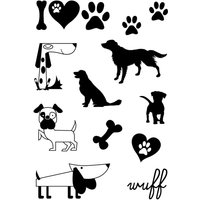 Clear Stamps "Hunde" von Durchsichtig