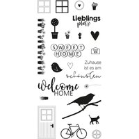 Clear Stamps "Welcome Home" von Durchsichtig