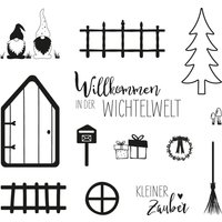 Clear Stamps "Wichtelwelt" von Durchsichtig