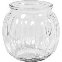 Glasvase mit Rillen von Rayher